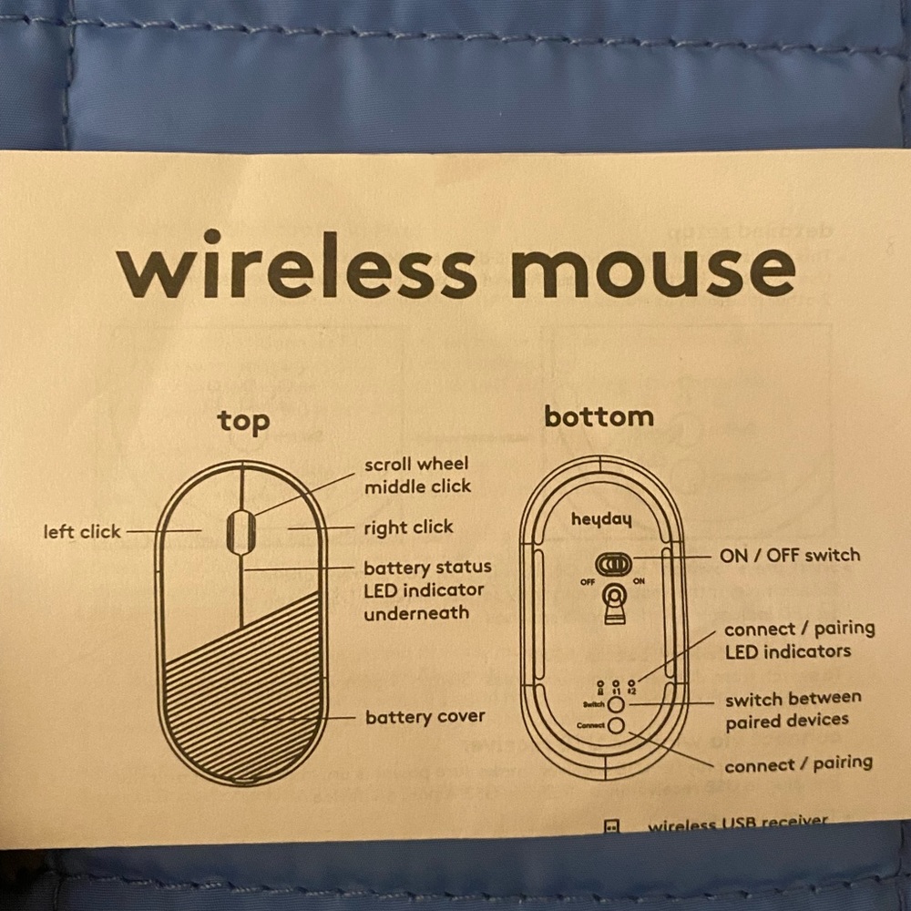 Heyday Bluetooth Wireless Computer/Laptop Mouse - Picture 5 of 8
